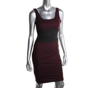 Bailey 44 Burgundy Dracula Lover Sheath Dress - M